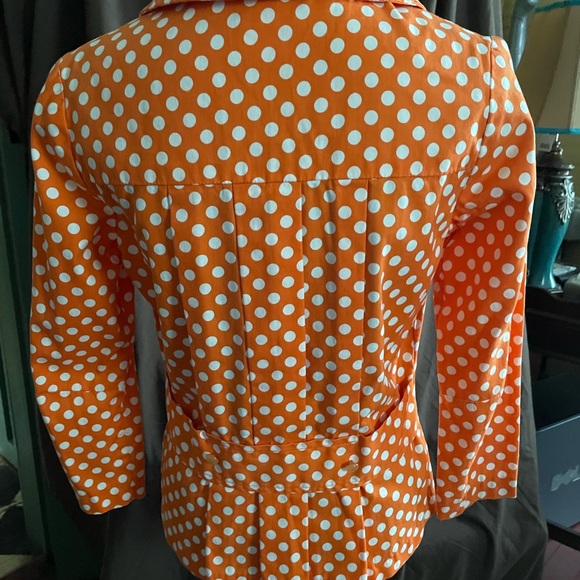 Vintage Mary Hayes Of California Size 8 Women’s Polka Dot Pantsuit - Picture 4 of 12